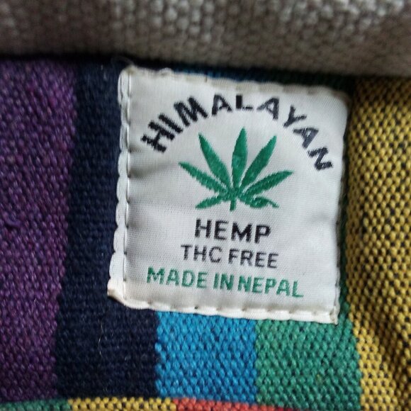 Himalayan Hemp Rainbow Mini Backpack - Picture 3 of 5